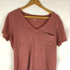 Madewell Dusty Rose Whisper Cotton Pocket Tee